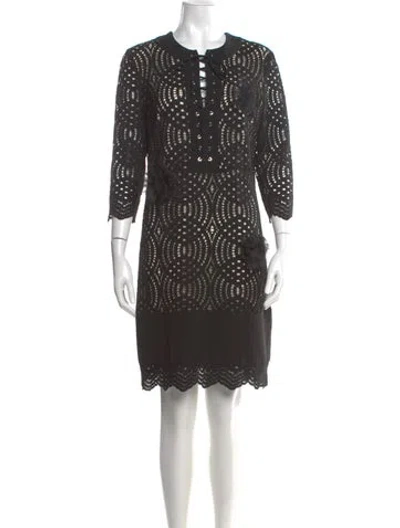 Pre-owned Simone Rocha Scoop Neck Mini Dress In Multi