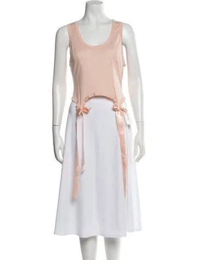Pre-owned Simone Rocha Scoop Neck Sleeveless Top In Pink