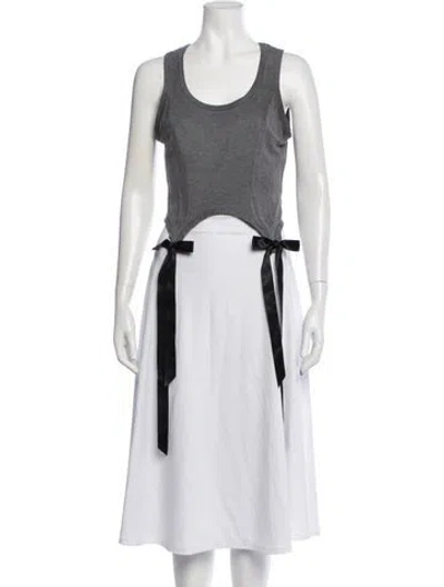 Pre-owned Simone Rocha Scoop Neck Sleeveless Top In White