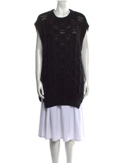 Pre-owned Simone Rocha Scoop Neck Sweater In Black