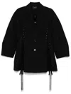 Simone Rocha Sculpted Corset Jacket In Black