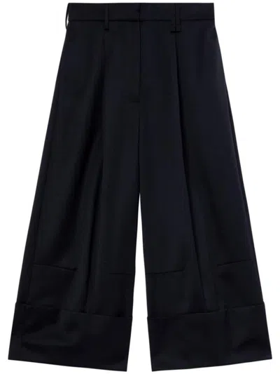 Simone Rocha Sculpted Cropped Wide Leg Trousers Clothing