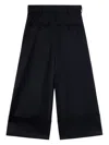 Simone Rocha Women's Sculpted Cropped Wide Leg Trousers In Black