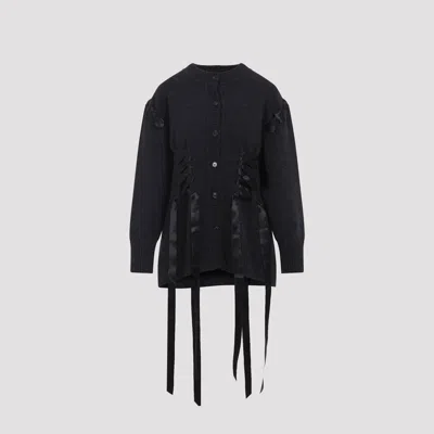 SIMONE ROCHA SCULPTED RIBBON CORSET CARDIGAN