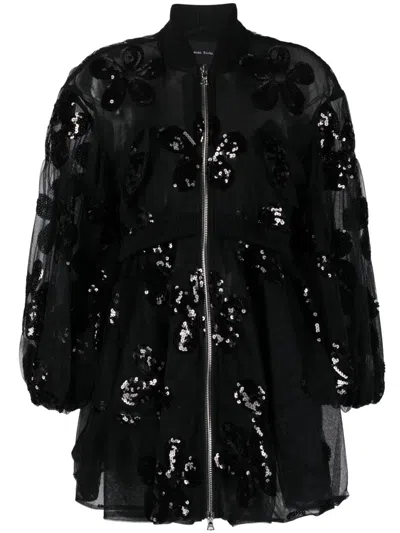 SIMONE ROCHA SEQUIN-EMBELLISHED TULLE COAT