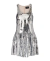 Simone Rocha Sequined Minidress In Silver