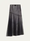 Simone Rocha Sheer Tulle Maxi Skirt In Black