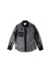 Simone Rocha Sheer Classic Fit Shirt W/ Turbo Embroidery Black