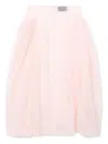 Simone Rocha Sheer Skirt In Pink
