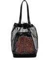 Simone Rocha Sheer Tote Bag In Black