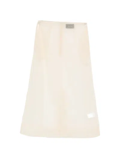 Simone Rocha Sheer-mesh Midi Skirt In Neutral