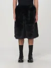 Simone Rocha Faux-fur Boxing Shorts In Schwarz