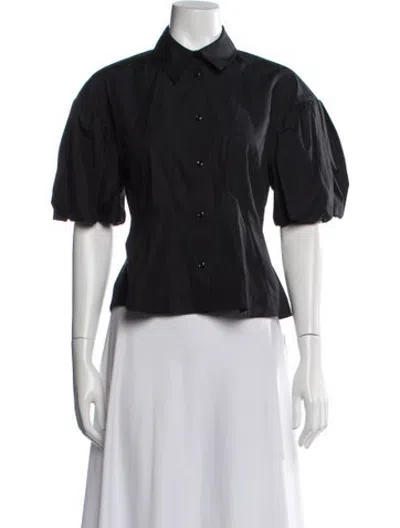 Pre-owned Simone Rocha Short Sleeve Blouse In Black