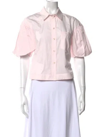 Pre-owned Simone Rocha Short Sleeve Blouse In Pink