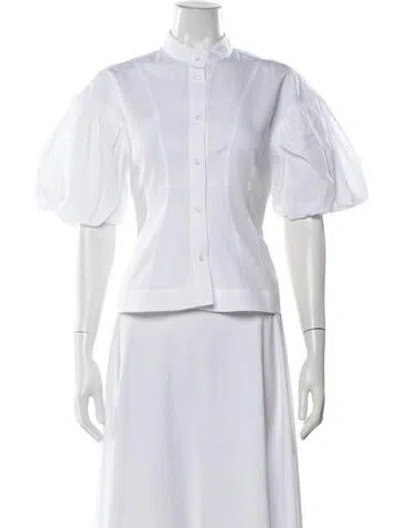 Pre-owned Simone Rocha Short Sleeve Blouse W/ Tags In White
