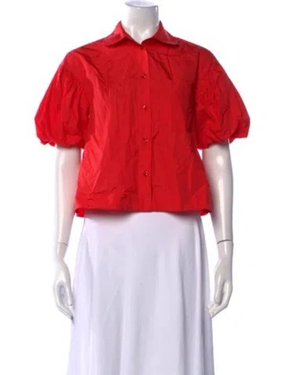 Pre-owned Simone Rocha Short Sleeve Top In Red