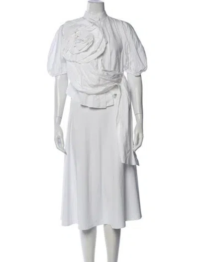 Pre-owned Simone Rocha Short Sleeve Top In White