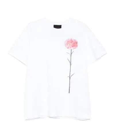 SIMONE ROCHA CARNATION-PRINT SHORT-SLEEVE T-SHIRT