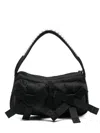Simone Rocha Classic Bow Shoulder Bag In Black Pearl