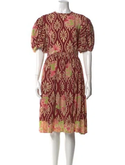 Pre-owned Simone Rocha Silk Midi Length Dress In Multi