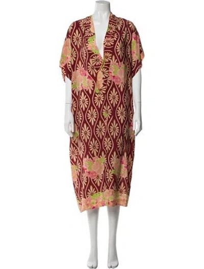 Pre-owned Simone Rocha Silk Midi Length Dress In Multi