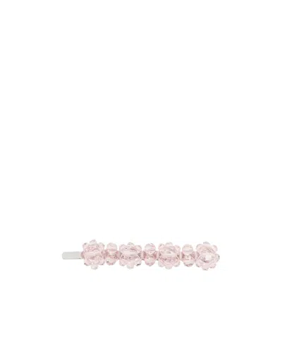 Simone Rocha Silver-tone Hair Accessory In Pink