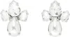 Simone Rocha Silver Victorian Faux-pearl & Crystal Floret Stud Earrings In Pearl/crystal