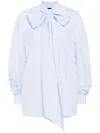 Simone Rocha Front Bow Puff Sleeve Shirt