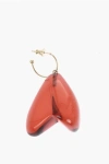 Simone Rocha Single Earring With Heart-shaped Pendant In Gold