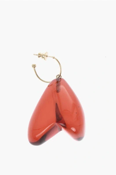 Simone Rocha Single Earring With Heart-shaped Pendant