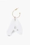 Simone Rocha Single Earring With See-through Heart-shaped Pendant