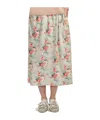 Simone Rocha Single Hip Detail Easy Skirt In Gray