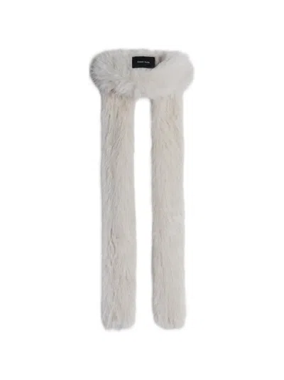 Simone Rocha Skinny Scarf In White