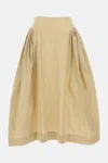 Simone Rocha Pleated Skirt In Gold