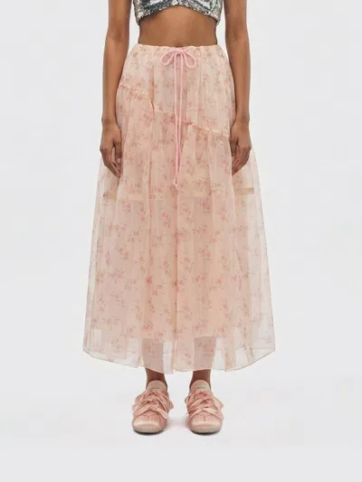 Simone Rocha Pink Skirt With Refined Silhouette