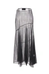 Simone Rocha Sheer Tulle Midi Skirt In Black