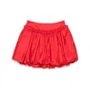 Simone Rocha Red Gathered Bubble Miniskirt In Red