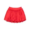 Simone Rocha Red Gathered Bubble Miniskirt In Red