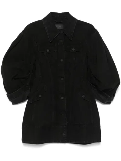 SIMONE ROCHA SKULPTURALER JEANSMANTEL