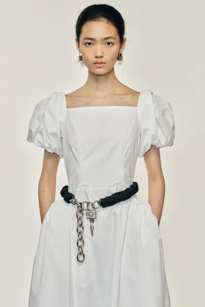 Simone Rocha Sleeve Chain Padlock Belt In Black