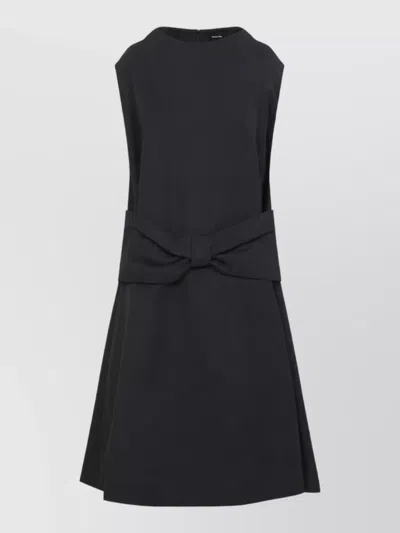 Simone Rocha Sleeveless Bow Peplum Midi Dress