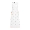 Simone Rocha Sleeveless Fitted Dress With Intricate Embellishments