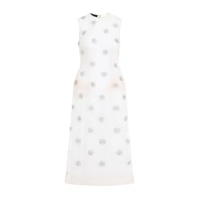Simone Rocha Women's Dart Midi Dress In Neutral