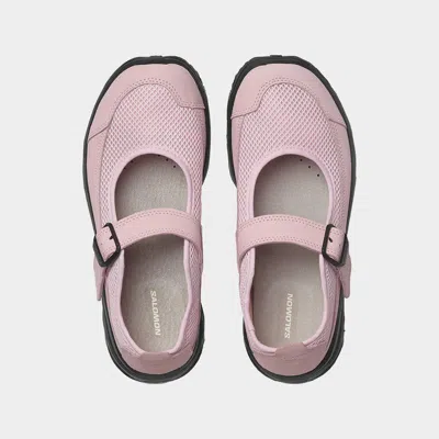 Simone Rocha Sleeveless Sheer Straight Cut Dart Dress With Embroidery In Pink