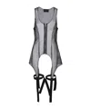 Simone Rocha Sleeveless Sheer Top In Gray
