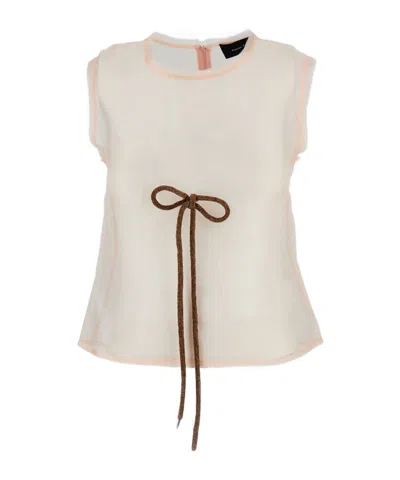 Simone Rocha Sleeveless Top In White