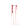 Simone Rocha Red Bow Ribbon Drip Earrings In Red