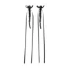 Simone Rocha Slim Bow Ribbon Drip Earrings In Black