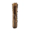 Simone Rocha Slim Faux Fur Scarf In Brown