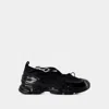 Simone Rocha Classic Criss Cross Tracker Sneakers In Black